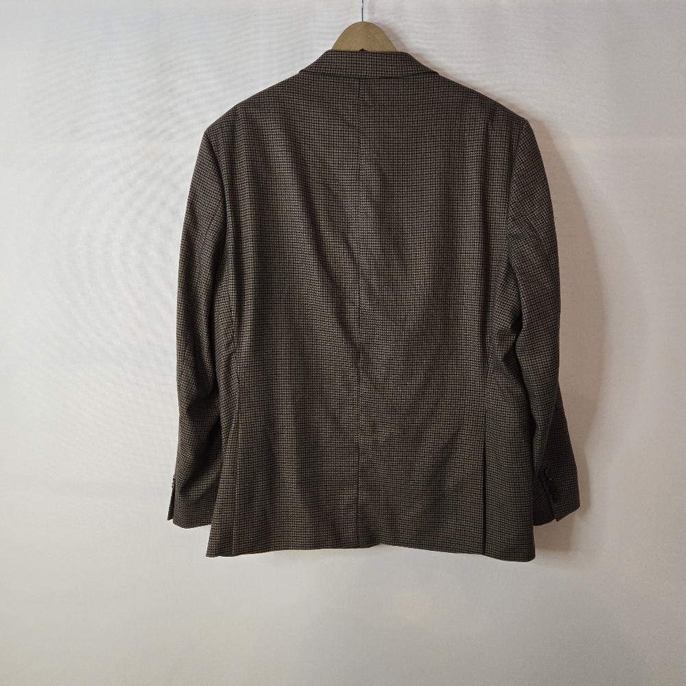 LAUREN by Ralph Lauren Men's Size 46R sporty brown 2-button lined blazer - Picture 6 of 9